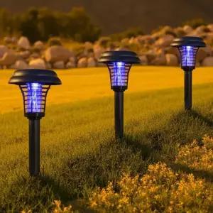 조명 모드 퇴치기 2가지 UV 고전류 해충 램프 전구 퇴치 LED 모기 태양광 벌레