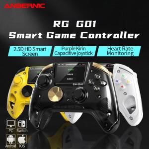 안베르닉 RG G01 게임패드 핸들 무선 게임 컨트롤러 (2.5D IPS 홀 로커 포함) PC/스팀/리눅스/스위치/스위