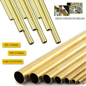 1-5pcs 황동 튜브 DIY 파이프 라운드 직경 252220181614121086mm 길이 200mm 원형