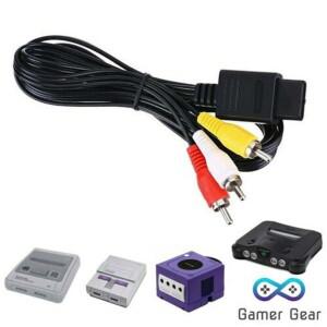 오디오 비디오 케이블 1.8M Nintendo호환 64 AV 케이블-RCA Super GameCube SNES 게임 큐브 액세서리