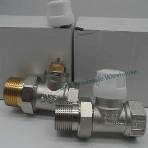 HVAC 시스템 DN15 DN20 온도 조절기 밸브용 헤드가 없는 황동 직선 라디에이터