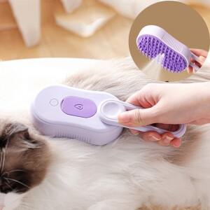 최신 고양이 개 스프레이 빗 애완 동물 미용 액세서리 다기능 마사지 브러시 제모 cepio vapor gato