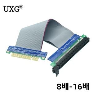 PCI 익스프레스 라이저 카드 연장기 E 8X~16X 슬롯 어댑터 케이블 X8 금도금 BTC 채굴용