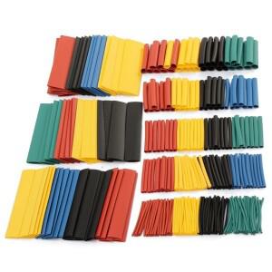 328Pcs 자동차 전기 케이블 튜브 키트 열 수축 랩 슬리브 모듬 8 크기 혼합 색상