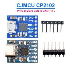 CJMCU CP2102 TYPE-C 마이크로 USB-UART TTL 모듈 6핀 직렬 변환기 UART STC FT232 교체