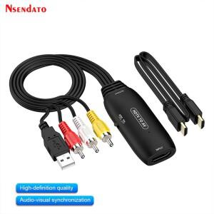 1080P HDMI to RCA AV 케이블 컨버터 어댑터 NTSC PAL SECAM CVSB 스케일러 지원