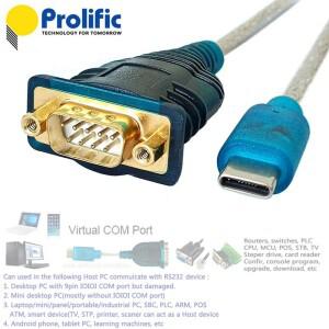 USBC/TypeC에서 RS232/DB9 시리얼 인터페이스 케이블로 변환  맥/노트북/안드로이드/모바일/셀룰러/카드 리