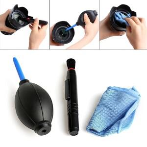 3in 1 청소 키트 공기 먼지 송풍기 펌프 렌즈 카메라 컴퓨터 키보드 TV 휴대 휴대폰 화면 클린 슈트 Lenspe
