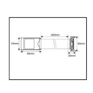 PCMCIA 익스텐션 케이블 68 핀 Fanuc 기계 메모리 카드 버스 지멘스 840DPCU50 시스템 CNC 40cm