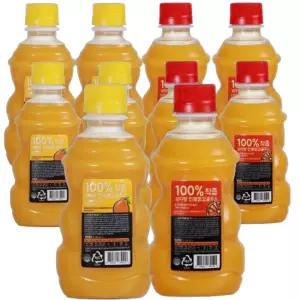 빙그레 제주 삼다향 100 착즙 감귤주스 320ml 혼합10입 한라봉5입 천혜향5입 10개 티타임 파인다이닝 카페