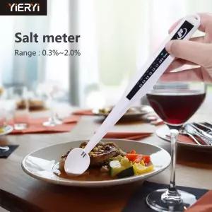 호환  Yieryi 휴대용 염분계 LED 염분계 전자 식품 염분계 분석기 주방 음식 수프 펜 모양