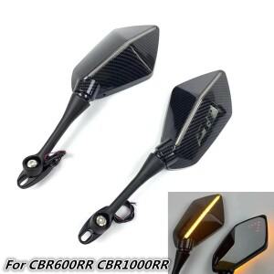 호환 용 CBR650R F CBR1000RR CBR 250R 300R 400RR 바이크 오토바이 미러 LED 방향 지시등 회전