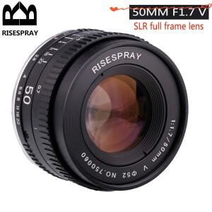 Canon EOS EF M42 Nikon SLR 카메라 용 50mm F1.7 금속 대형 조리개 표준 프라임 풀 초상화 수동 초점 렌즈