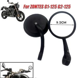 바이크 오토바이 핸들 바 백미러 각도 접이식 반전 바는 ZONTES G1-125 GK125 용 사이드 미러를 끝냅니다.