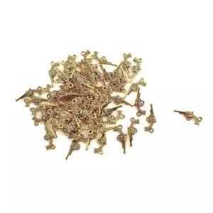 골드 리볼버 키링 목걸이 부자재 액세서리 펜던트 총모양키링 총모양펜던트 총펜던트