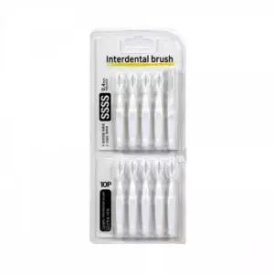친절한탄씨 WL 고강도 와이어 치간칫솔 I형 10P 0.4mm 화이트 사이칫솔 임플란트칫솔 플라그제거