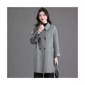 몰도 여자 롱 가디건 가을 겨울 모직 더블 코트 하프 봄 양털 카디건 젠3