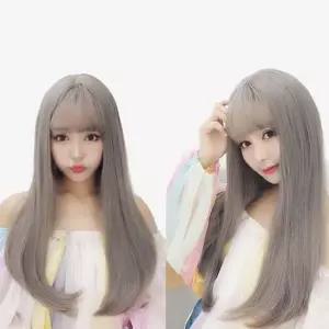 통 다양한 연출 데일리 패션 생머리가발 (망포함) 포니테일