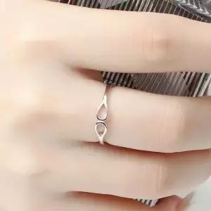 반짝이는 은반지 여성 925 실버링 백금도금 트윈링 여자반지 SILVER925 사이즈조절반지