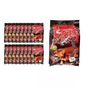 지피니 옛골 참숯 1kg + 착화제 포함 16개입 1박스 숯 참숯
