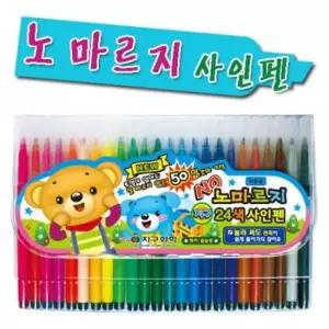 [문구/오피스] 지구 24 노마르지 사인펜 화학 색