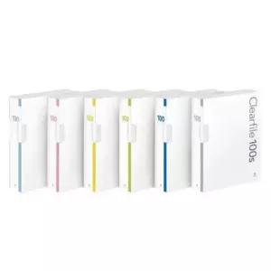 [문구/오피스] 클리어화일 인덱스 A4 100매 하늘 대용량 F526A-76