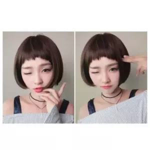 단정한 다양한 컷트 숏헤어 귀여운가발 (망포함) 포니테일