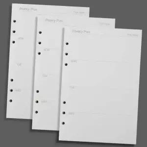 [문구/오피스] 속지 다이어리종이 다이어리 수첩속지 주간스케줄러