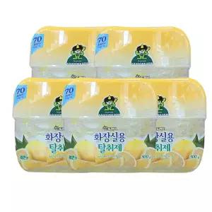 산도깨비 화장실용 방향제 실내용 비치형 탈취제 레몬향 5개