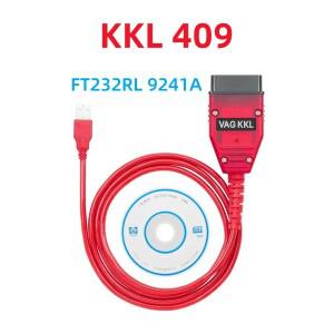 VAG 409.1 KKL 레드 PCB 보드 FTDI FT232RL 리얼 9241A K 라인 O2 자동차 진단 도구 인터페이스 케이블 폭