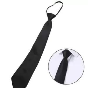 무지 오피스 장례식넥타이 지퍼넥타이 - 검정 교복넥타이 캐주얼타이 해리포터넥타이