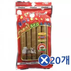 친절한탄씨 WL 강아지간식 소세지 5Px20개 애견간식 강아지소세지 강아지소시지 강아지과자 대형건간식