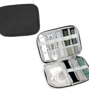 내부밴딩 지퍼타입 손목시계줄가방 시계줄 케이스 워치스트랩 파우치 시계보관 시계수납