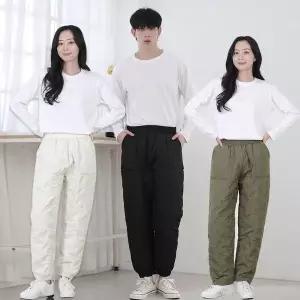 [골드스마일]남녀공용 뉴 고주파 패딩바지 방한팬츠 조거 일자 누빔 겨울 남자
