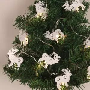 10구 USB LED 루돌프 가랜드 전구크리스마스 줄조명 별조명 USB조명 LED조명 가랜드조명