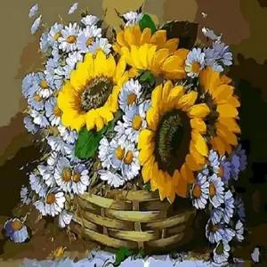 피포페인팅 Q2947 해바라기테마 DIY명화그리기 액자 명화 홈갤러리