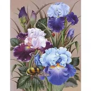 아이윙스 피포페인팅 GX5941 Blue 액자 flower DIY명 명화 홈갤러리