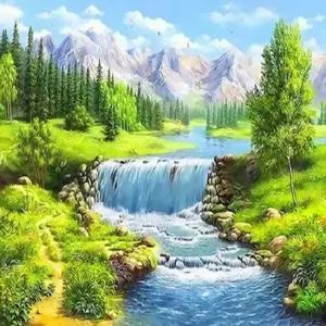 아이윙스 피포페인팅 Q3304 여름테마 액자 DIY명화그 명화 홈갤러리