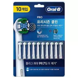 [BRAUN]오랄비 프리시즌클린 교체용 전동 칫솔모 10개입