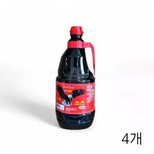 친절한탄씨 WL 천우식품 보라매 우스타소스 1.8L X 4개 스테이크 오므라이스 바베큐소스 우스터소스