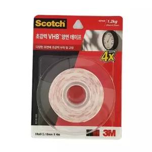 TBZ 초강력 양면테이프 18mmx4m 문구류 접착용테이프