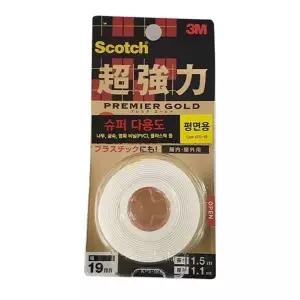 TBZ 초강력 폼 양면테이프 19mm 중 문구류 사무용테이프