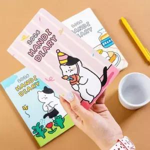 2026 고양이 일러스트 핸디 미니 월간 다이어리 스케줄러