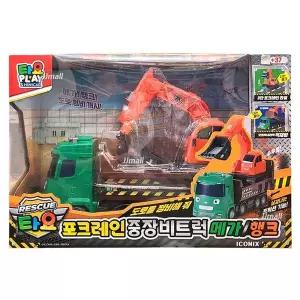 타요 포크레인 중장비트럭 메가 행크 자동차 미니카 작동완구 소품 캐릭터 선물