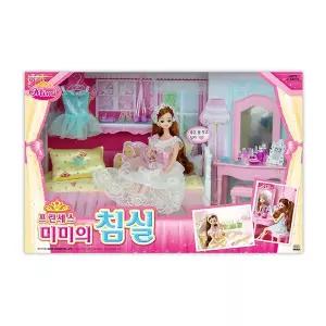 프린세스 미미의 침실 드레스 침대 화장대 발레복 인형 소품 역할놀이 선물