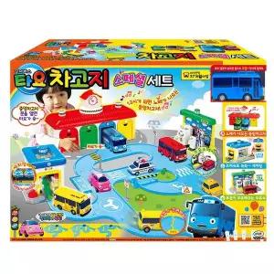 타요 차고지 스페셜 세트 주유소 세차장 자동차 트랙 작동완구 소품 캐릭터 선물