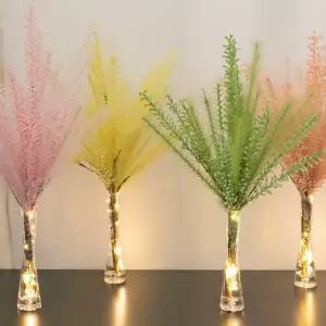 아트박스/플라워트리 대형 팜파스 조화 화병 LED 라인 set 65cm DIY 4컬러