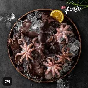 [NS홈쇼핑]자연산 손질 통 주꾸미 500gX3팩(총 1.5kg)[35876916]