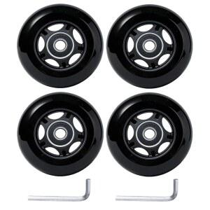 VORTRACK 4팩 인라인 하키 스케이트 휠 - ABEC-9 휠, 있는 85A 내구성