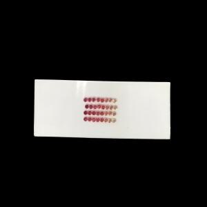 실험실 재배 사파이어 원형 무지개 그라데이션 루스 그린/블루/핑크 1.5~4mm 팔찌 목걸이 보석 반지 제작용